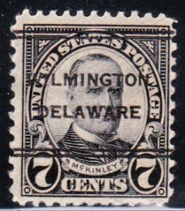 Precancel - DLE - Wilmington, DE PSS 247 Compound Perf - Town and Type Issue