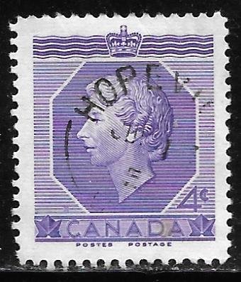 Canada 330: 4c Queen Elizabeth II, used, F-VF