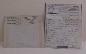 EGYPT  US VMAIL UNLISTED NORTH AFRICA 1943 APO 3659