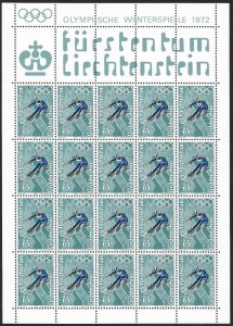 LIECHTENSTEIN (80) All different Sheets of stamps ALL Mint Never Hinged