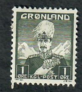 Greenland #1 Mint Hinged Single