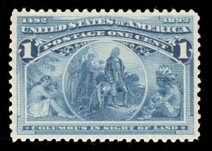 MOMEN: US STAMPS #230 MINT OG NH XF+ LOT #73429