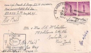 United States A.P.O.'s 3c Defense (2) 1943 U.S. Army Postal Service, A.P.O. 8...