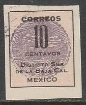 MEXICO 404, 10¢  Baja California Revolut. Issue. USED. F-VF. (782)