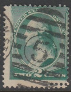 U.S. Scott Scott #213 Washington Stamp - Used Single - Double Perf Error