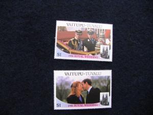 Tuvalu[Vaitupu] - 1986 – Royal Wedding – 2 Stamps – MNH