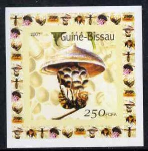 GUINEA BISSAU - 2001 - Bees #3 - Imperf De Luxe Sheet - M N H - Private Issue