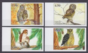 2019 Tajikistan  839b-842b Birds - Owls 30,00 €