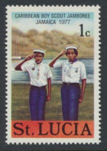 St Lucia SC# 420 MNH Scouts 1977  see details & scan