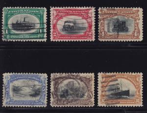 294 - 299 Used set  VF nice cancels with nice color cv $ 129 ! see pic !