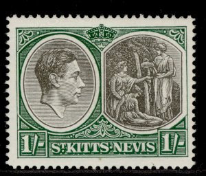 ST KITTS-NEVIS GVI SG75c, 1s black & green, M MINT. Cat £17. CHALKY