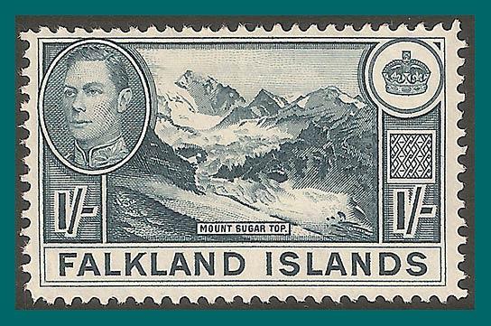 Falkland Islands 1941 Mt Sugar Top, 1s mint 91,SG158a