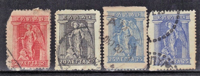 GREECE SCOTT# 119+203+204  HERMES  1911-21  SEE SCAN