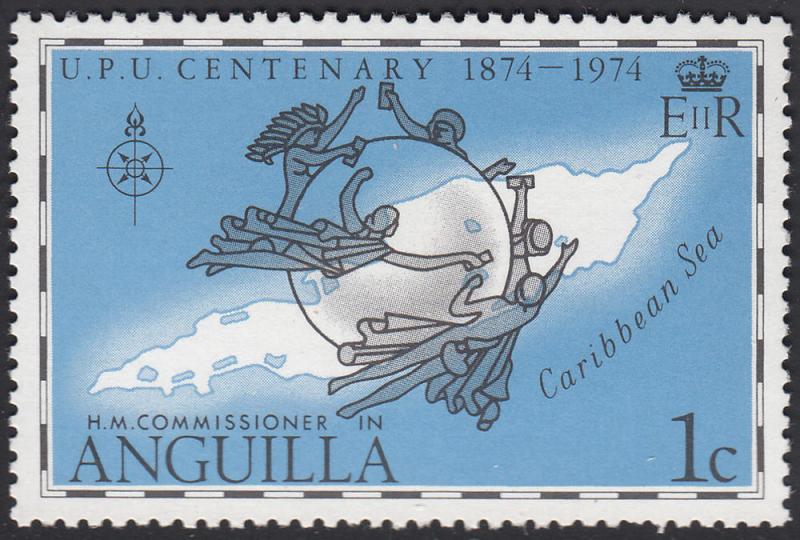 Anguilla #199 UPU Emblem, Map MNH