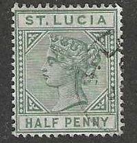 St Lucia 27  Used SC:$1.25