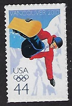 Catalog # 4436 Single Stamps 2010 Winter Olympics IOC Vancouver BC Canada