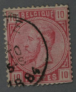 Belgium #45 Used Fine Cancel Date (OC)TO 5-S 1884 Good Color HRM