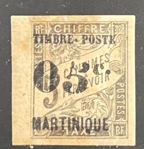 Martinique, 1891, SC 22a, LH, VF, Slanting