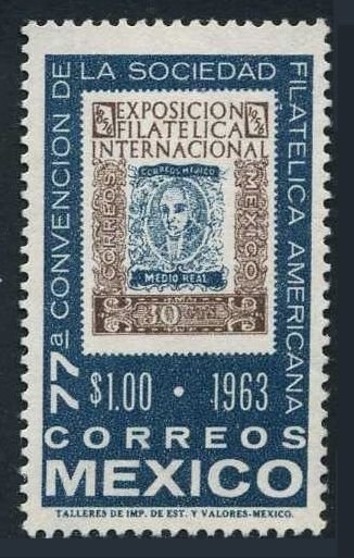 Mexico 937, MNH. Mi 1147. Convention of the American Philatelic Society, 1963.