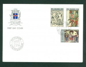 Iceland. FDC. 1974. Iceland Settlement 1100 Year. Scott # 464-66-471.