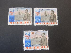 Liberia 1962 Sc C141-143 set MNH