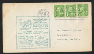 UNITED STATES Event Cover 143th Anniversary US Post Office 1932 Washington DC