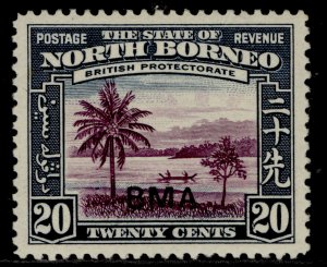 NORTH BORNEO GVI SG329, 20c violet & slate-blue, LH MINT.