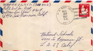 United States Marine Corps 6c Eagle in Flight Air Envelope 1957 U.S. Navy 140...