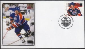 CANADA # 2946.4 MARK MESSIER HOCKEY STAMP on FIRST DAY COVER