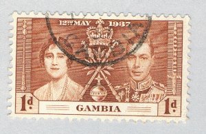 Gambia 129 Used Coronation Issue 1937 (BP71501)