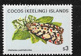 Cocos Islands #103  $3 Butterflies (MNH)  CV $2.00