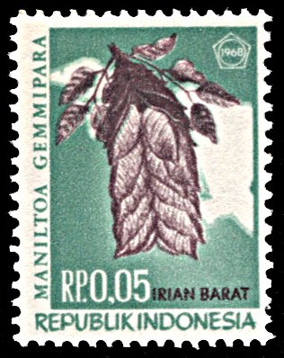 West Irian 40, MNH, Handkerchief Tree