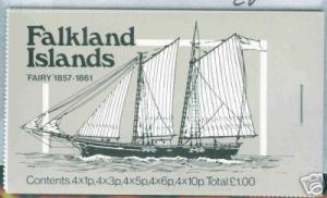 Falkland Islands Tall Ship Booklet CV $7.60