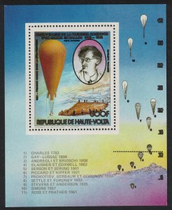 Upper Volta Manned Flight MS 1983 MNH SG#MS658