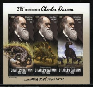 TOGO 2023 215th ANNIVERSARY OF CHARLES DARWIN SHEET MINT NEVER HINGED