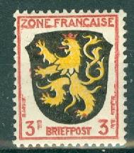 Germany - Allied Occupation - French Zone - Scott 4N2 MNH (SP)