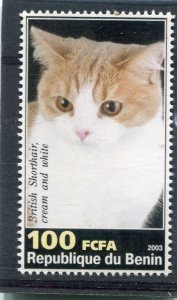 Benin 2003 DOMESTIC CAT Stamp Perforated Mint (NH)