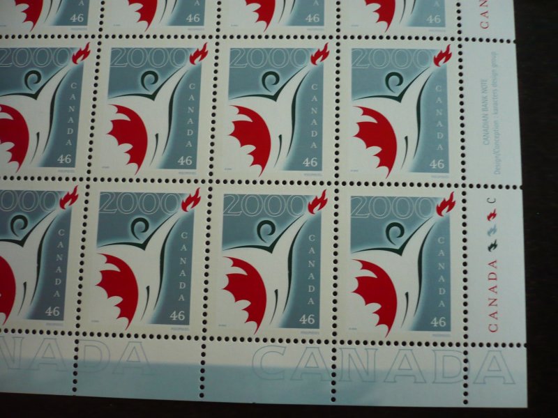 Stamps - Canada - Scott# 1835 - Mint Never Hinged Pane of 16 Stamps