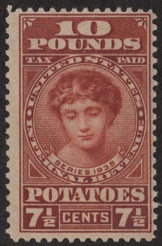 RI6 7½¢ Potato Tax Stamp (1935) MNH