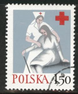 Poland Scott 2196 Used 1977  favor canceled Red Cross Nurse