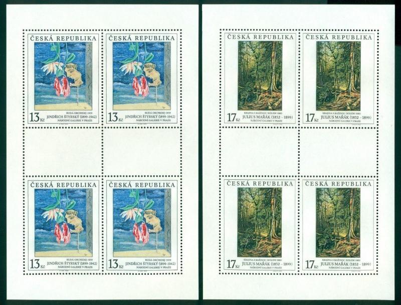 Czechoslovakia Scott #3105-3107 MNH Paintings CESKA REPUBLIKA CV$26+