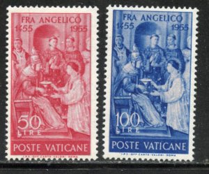 Vatican # 195-6, Mint Hinge. CV $ 7.00