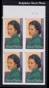 BOBPLATES #4742 Rosa Parks Block of 4 VF MNH SCV=$5