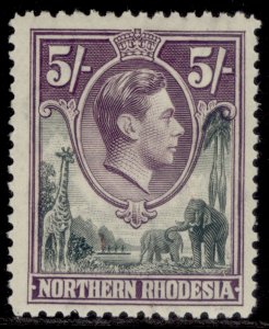 NORTHERN RHODESIA GVI SG43, 5s grey & dull violet, M MINT. Cat £29.