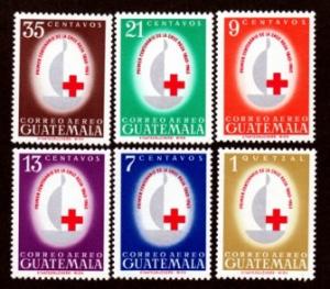 Guatemala #C304-9 F-VF Mint NH ** Red Cross