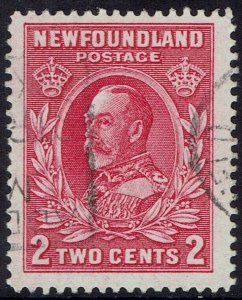 NEWFOUNDLAND 1932 KGV 2C PERF 13 USED