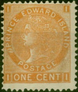 Prince Edward Island 1872 1c Brown-Orange SG44 Fine MNH (9) 