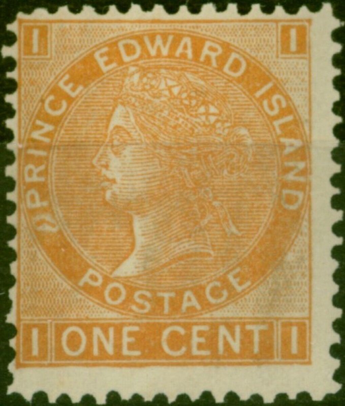 Prince Edward Island 1872 1c Brown-Orange SG44 Fine MNH (9) 