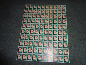 1951 CHRISTMAS SEALS, FULL SHEET