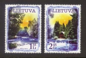 Lithuania Sc# 987-8 MNH Christmas 2012